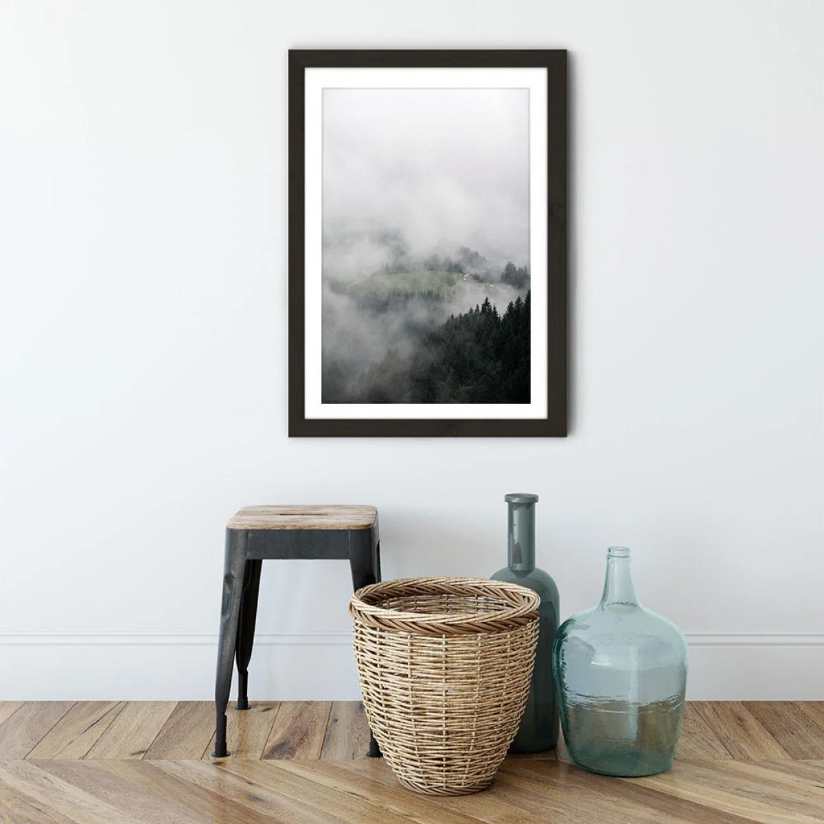 The House in the Mountains Art Print Black Frame – image 3