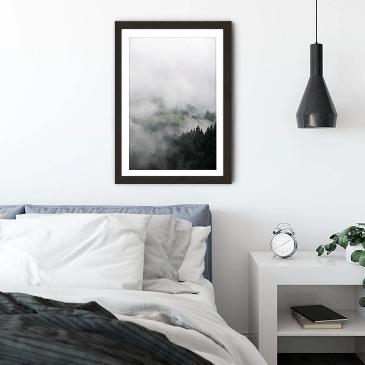 The House in the Mountains Art Print Black Frame – image 4