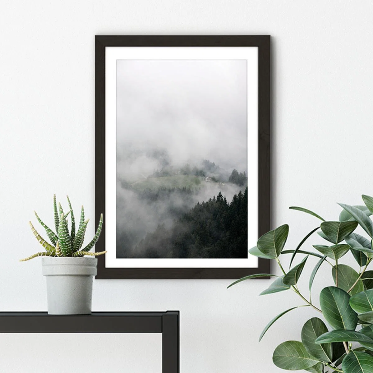 The House in the Mountains Art Print Black Frame – image 5