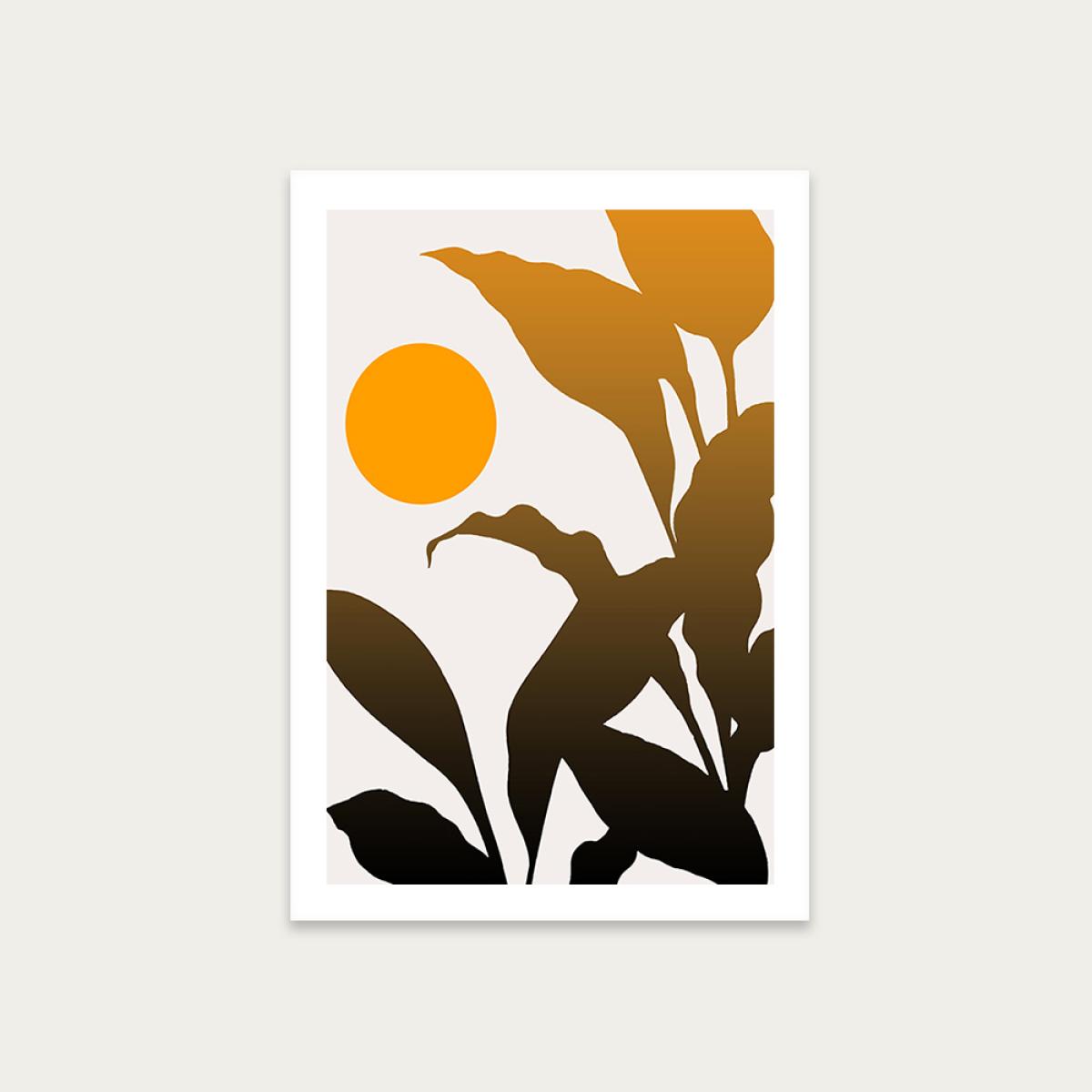Tropical Sunrise Art Print Unframed