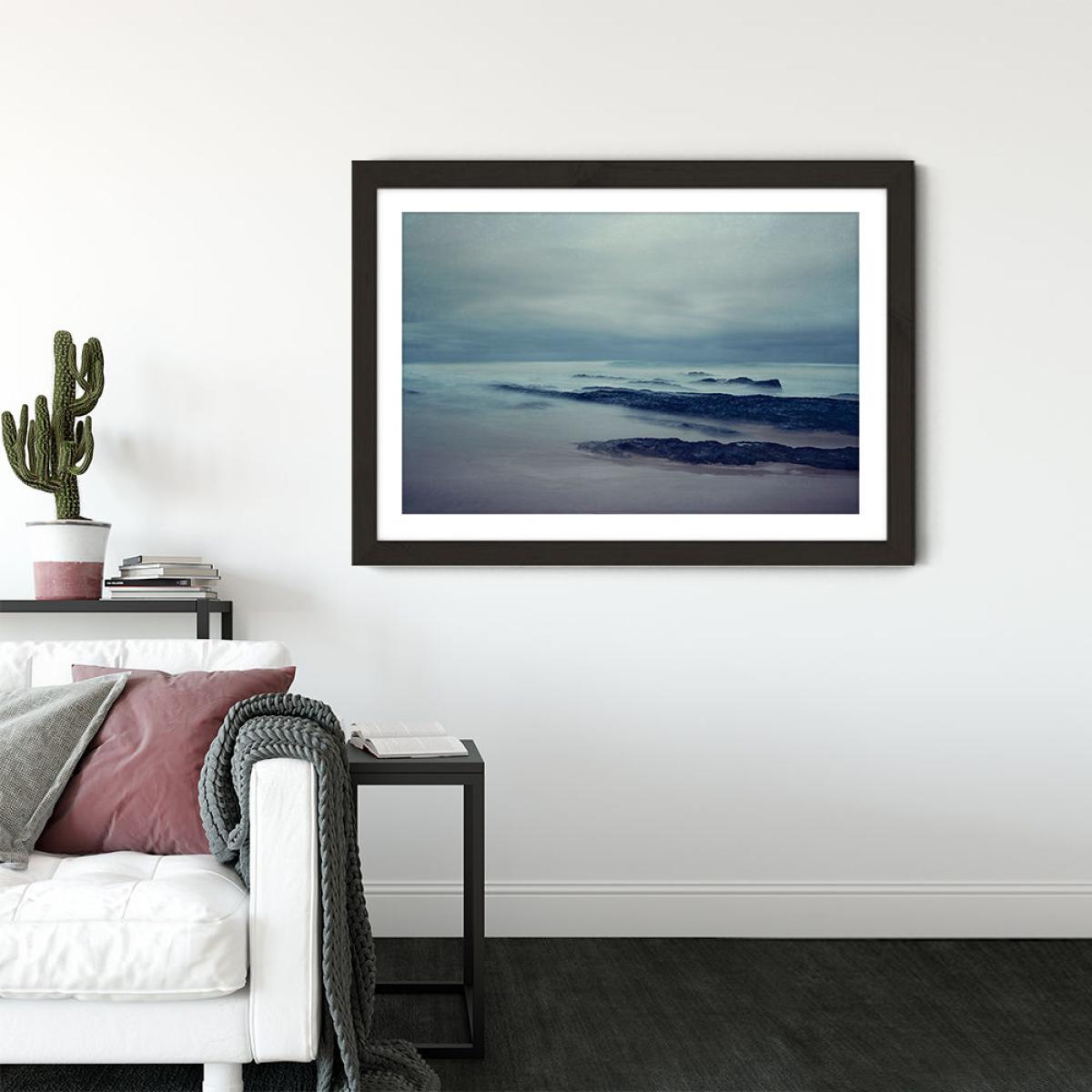 Sea of Longing 1 Art Print Black Frame – image 2