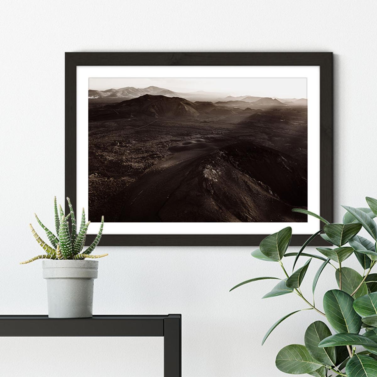 Volcanic Landscape II Art Print Black Frame – image 5