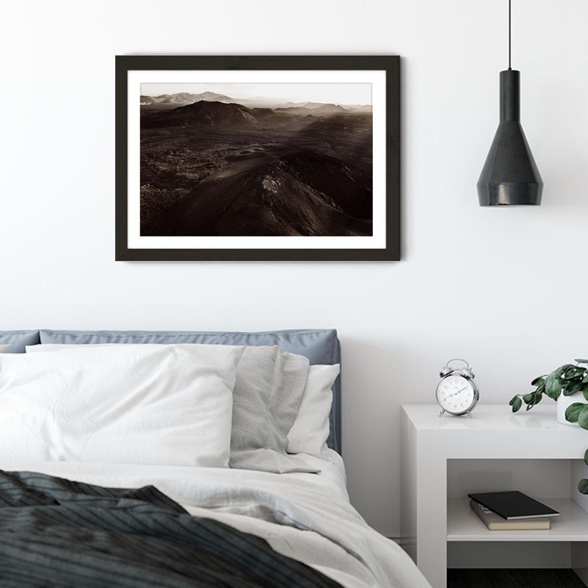 Volcanic Landscape II Art Print Black Frame – image 6