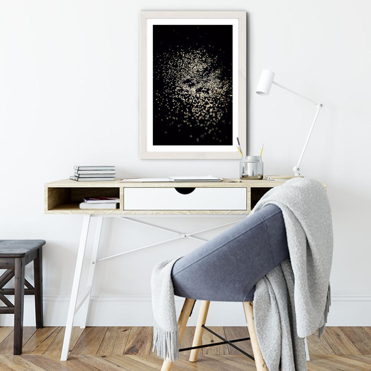 Galaxy Konfetti Art Print White Frame – image 5