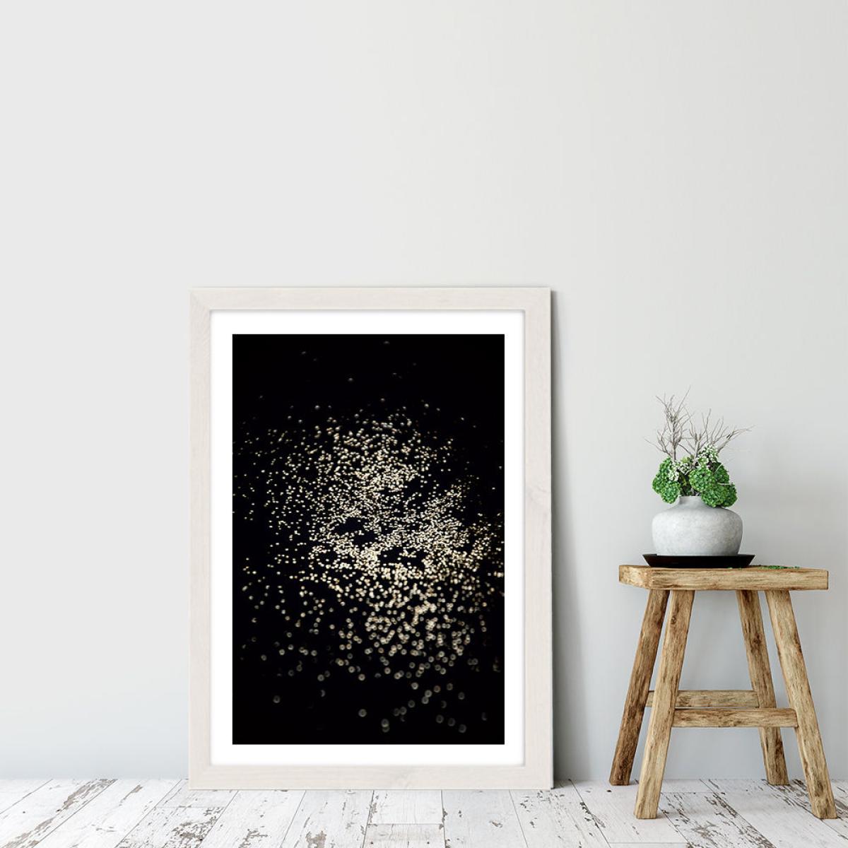 Galaxy Konfetti Art Print White Frame – image 6