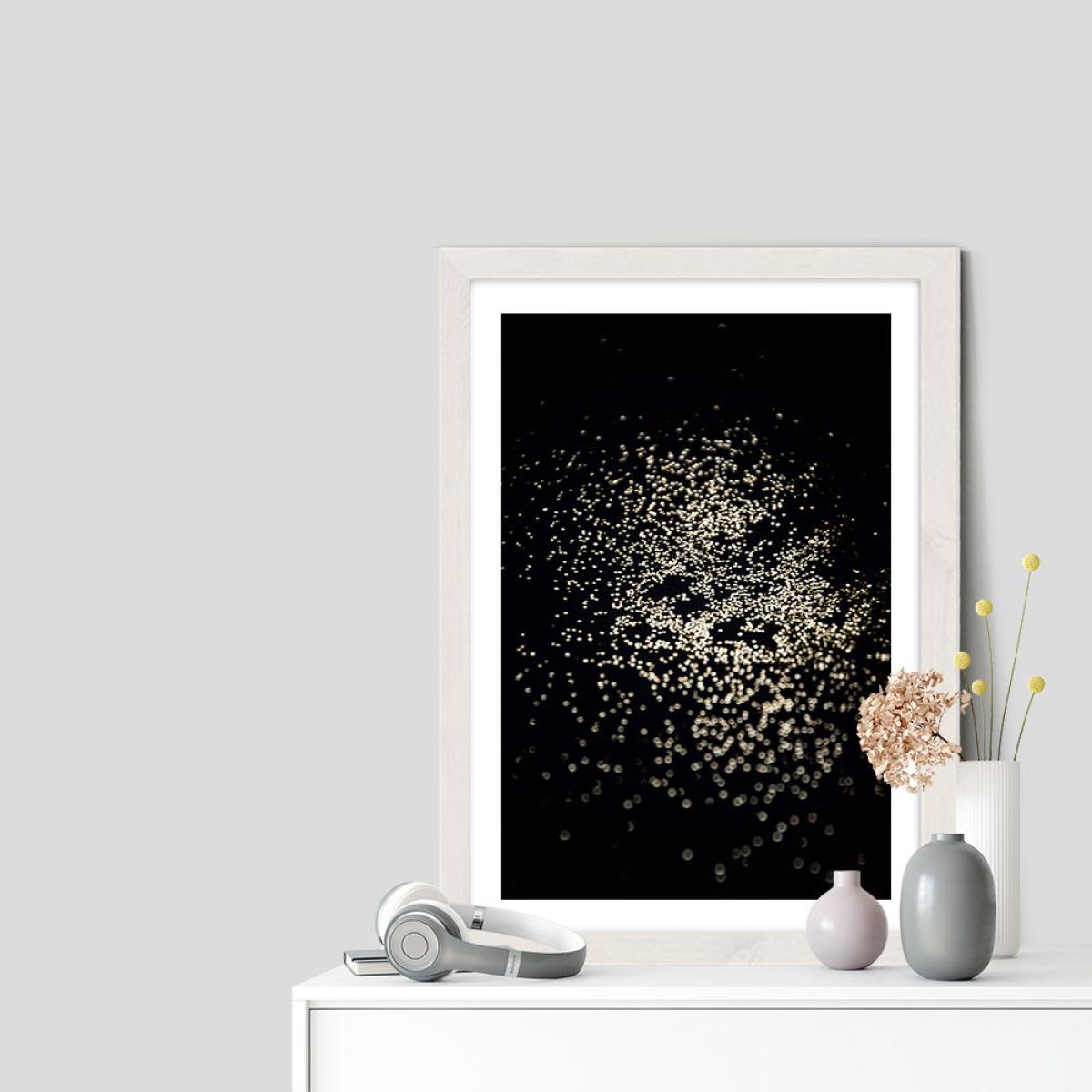 Galaxy Konfetti Art Print White Frame – image 7