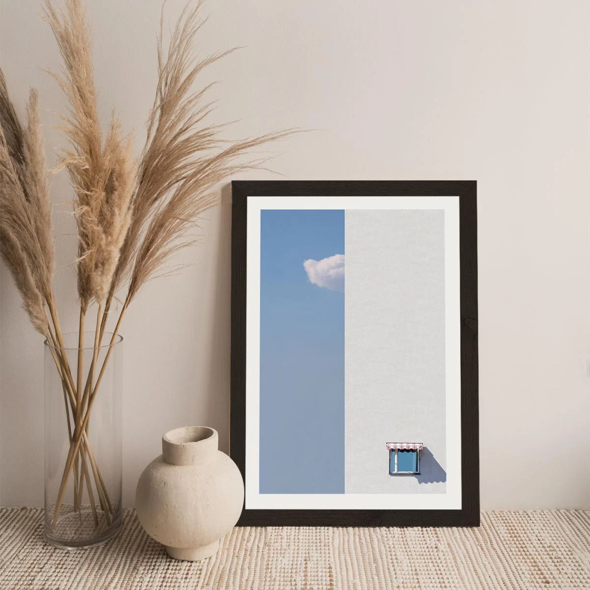 Half Cloud Art Print Black Frame – image 5