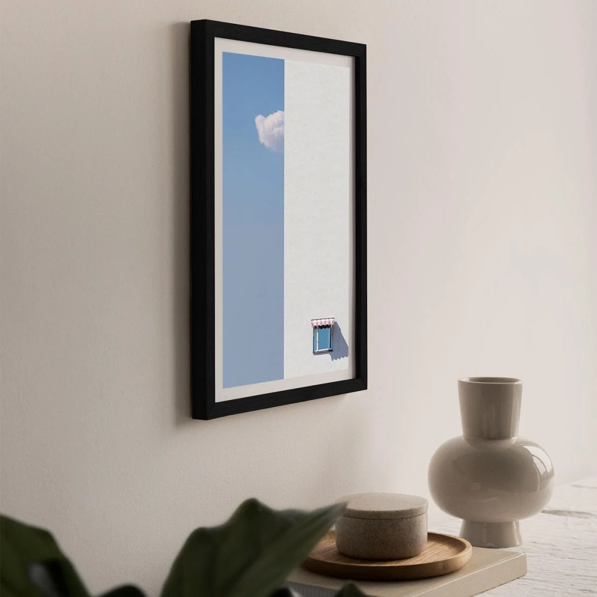 Half Cloud Art Print Black Frame – image 7