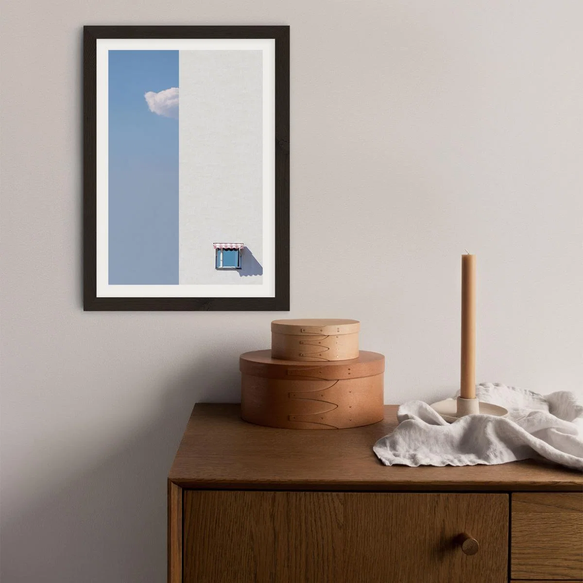 Half Cloud Art Print Black Frame – image 8