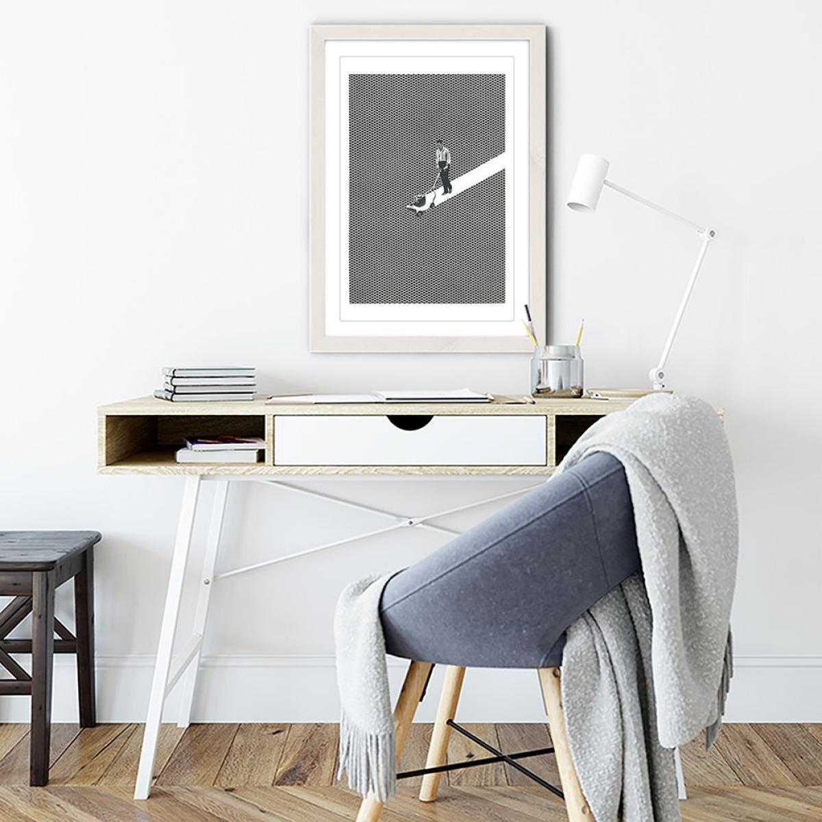 Linescaper 9 Art Print White Frame – image 5