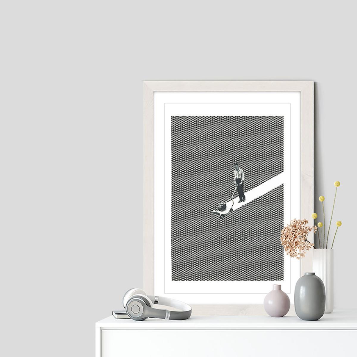 Linescaper 9 Art Print White Frame – image 7