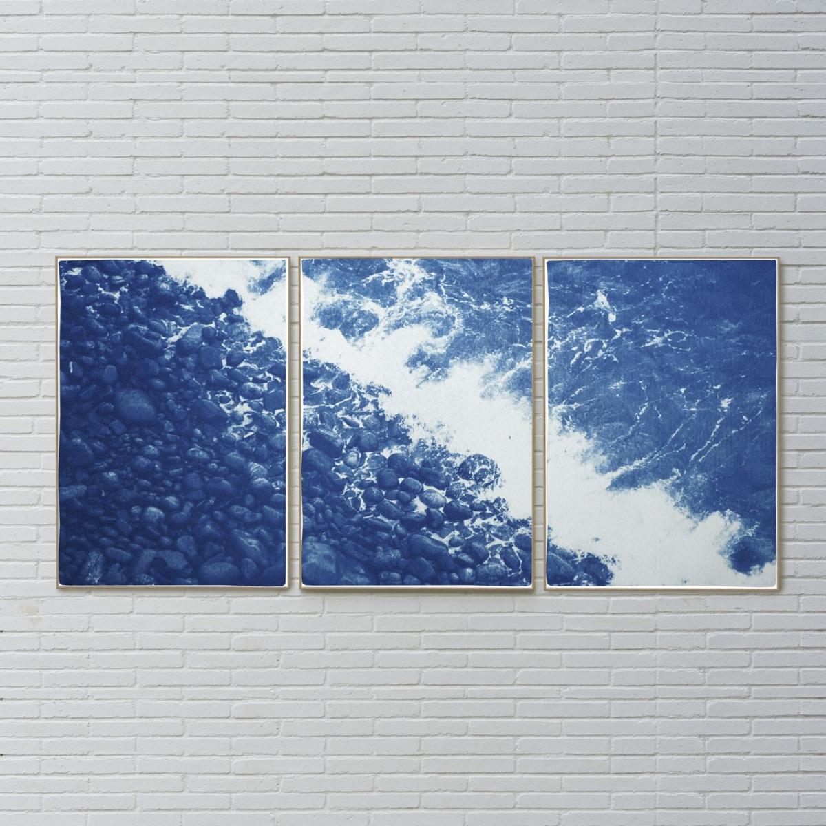 British Pebble Beach Handmade Cyanotype Art Print – image 8