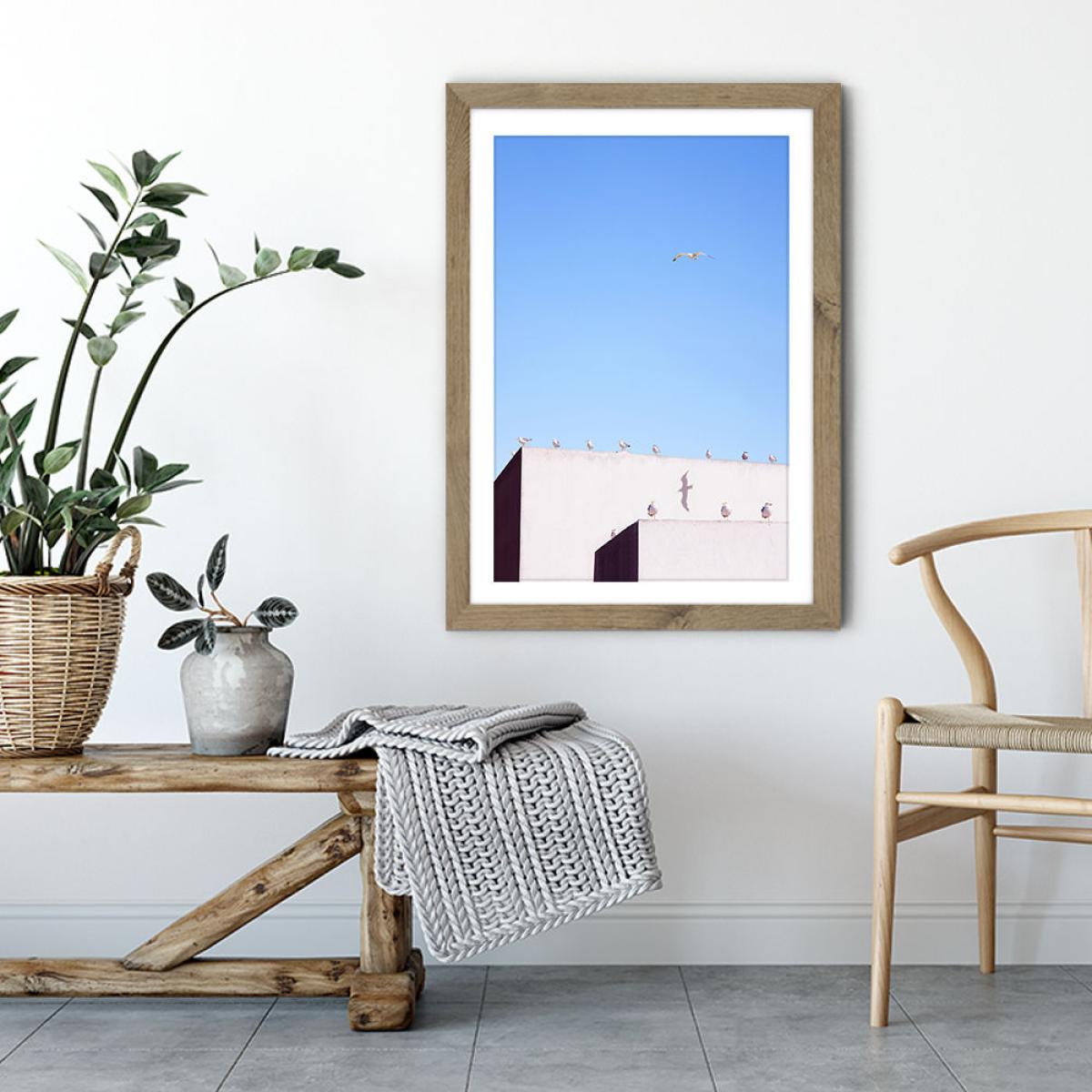 Gang Meeting Art Print Oak Frame – image 3