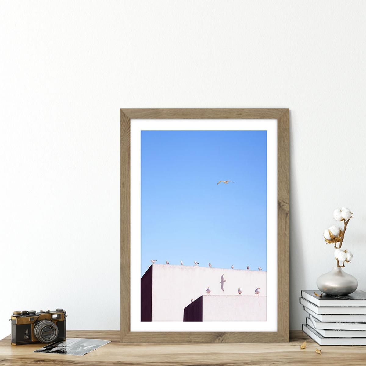 Gang Meeting Art Print Oak Frame – image 5