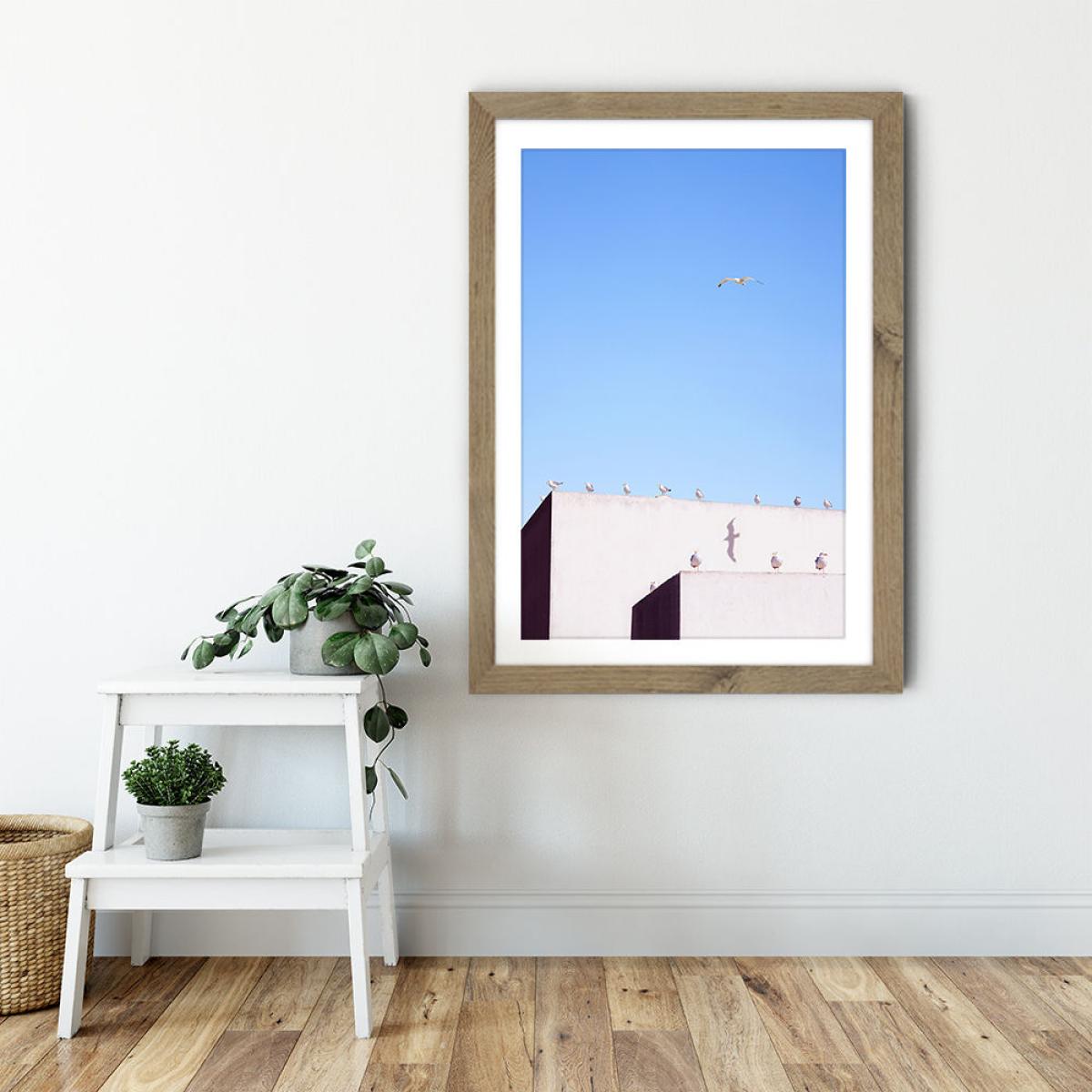 Gang Meeting Art Print Oak Frame – image 6