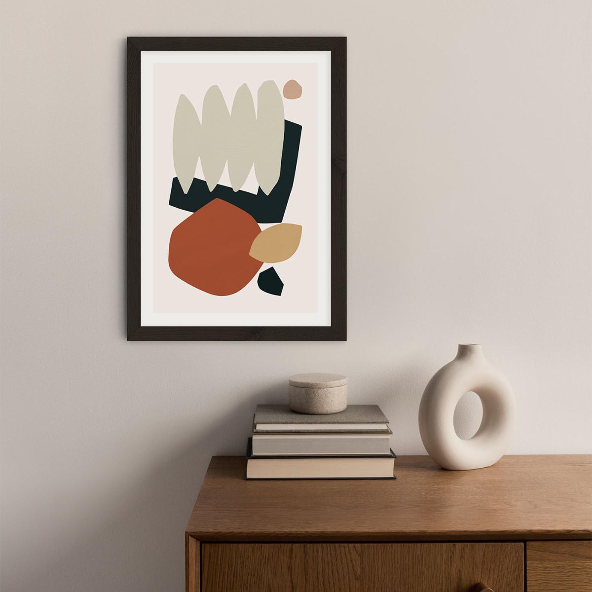Collage Earth II Art Print Black Frame – image 2