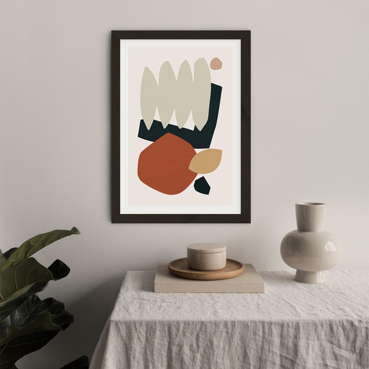 Collage Earth II Art Print Black Frame – image 3