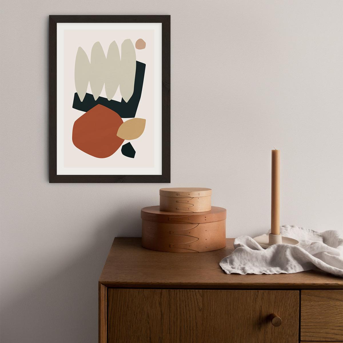 Collage Earth II Art Print Black Frame – image 4
