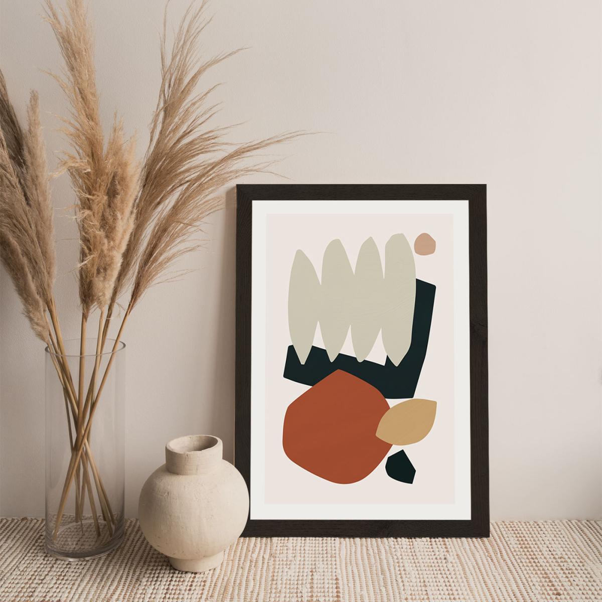 Collage Earth II Art Print Black Frame – image 6