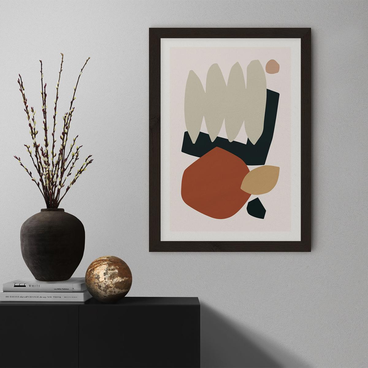 Collage Earth II Art Print Black Frame – image 8