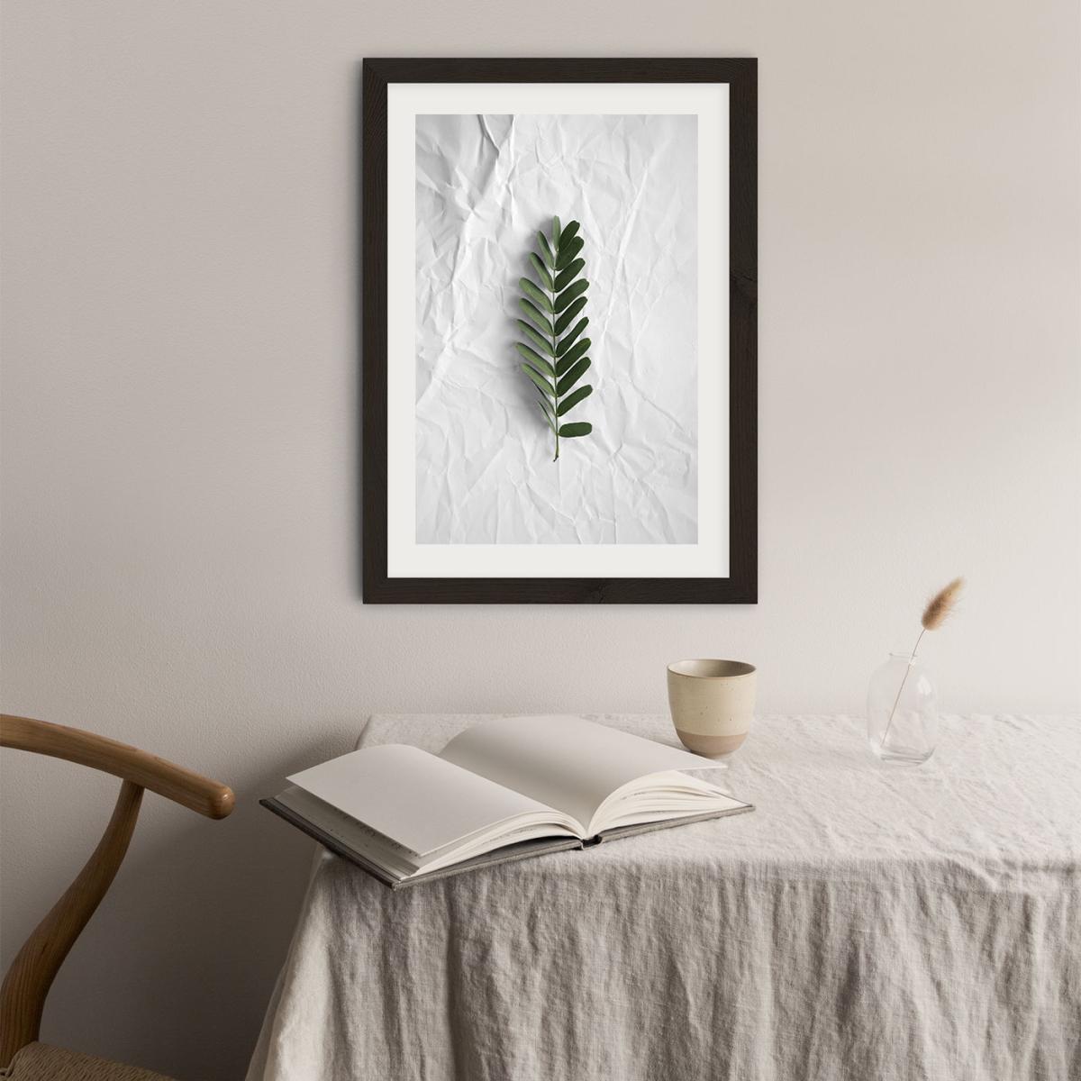 Minimal Forest Love Art Print Black Frame – image 5