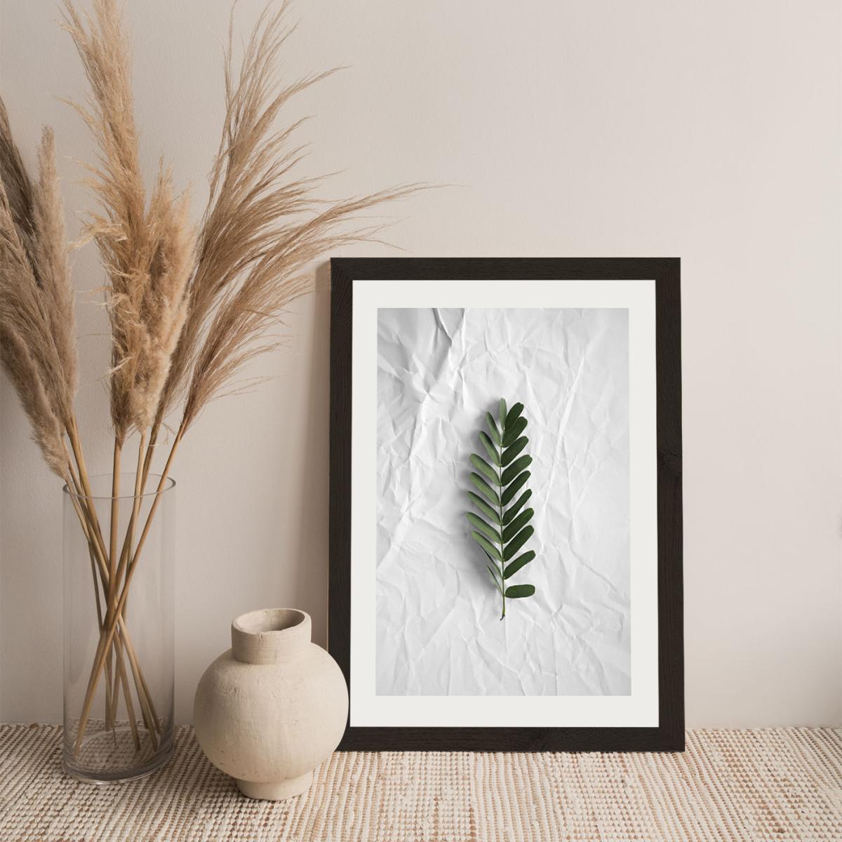 Minimal Forest Love Art Print Black Frame – image 7