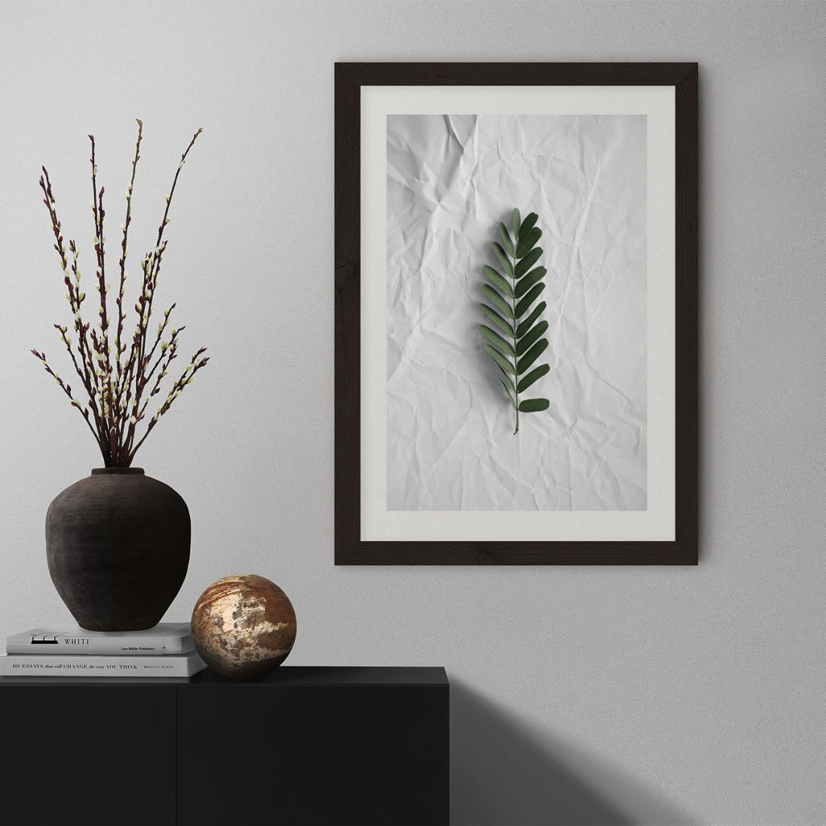 Minimal Forest Love Art Print Black Frame – image 8