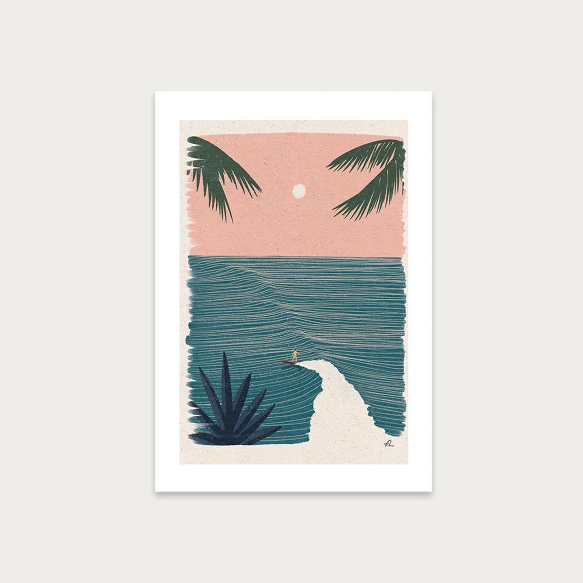 Evening Pleasure Art Print Unframed