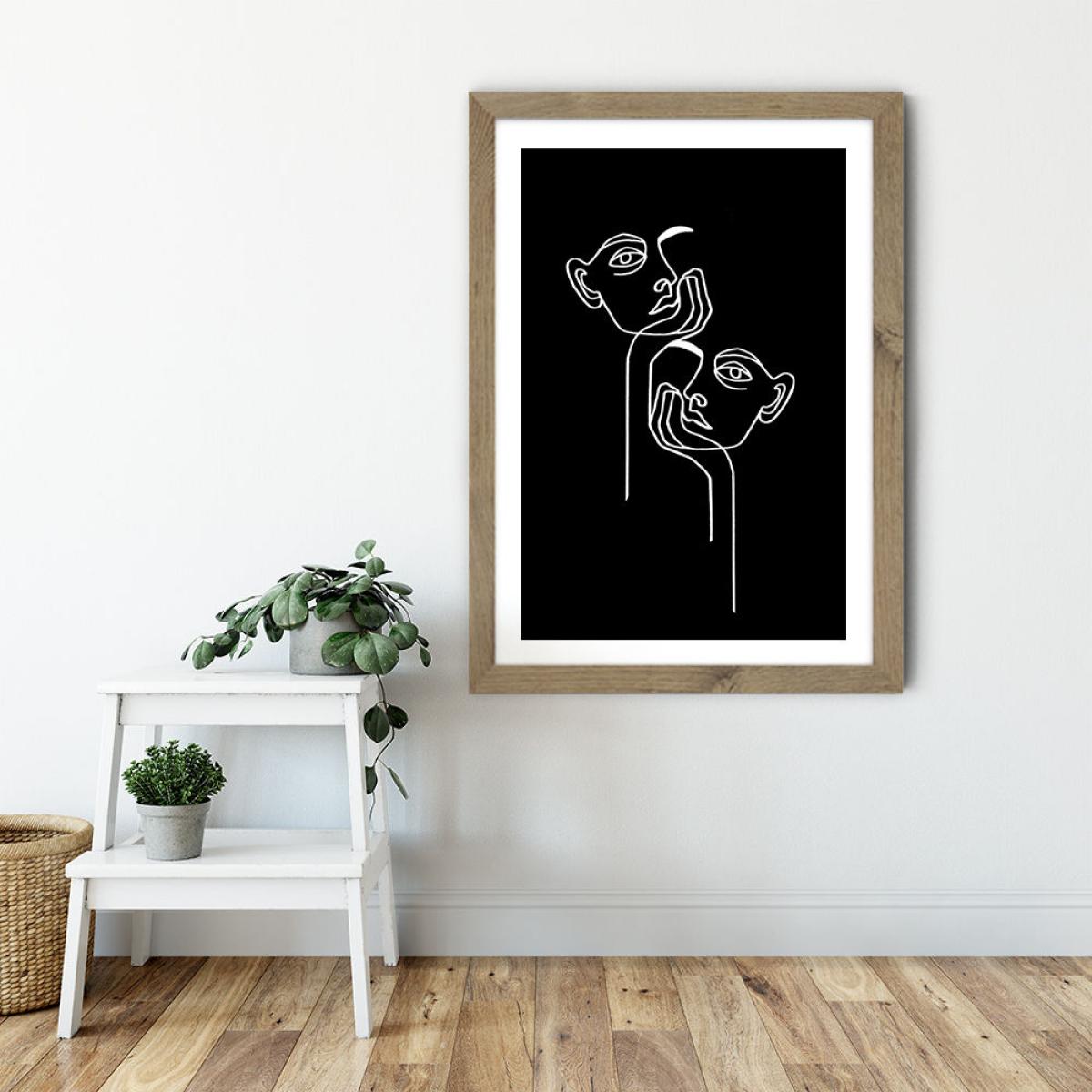 Boredom BW Art Print Oak Frame – image 6