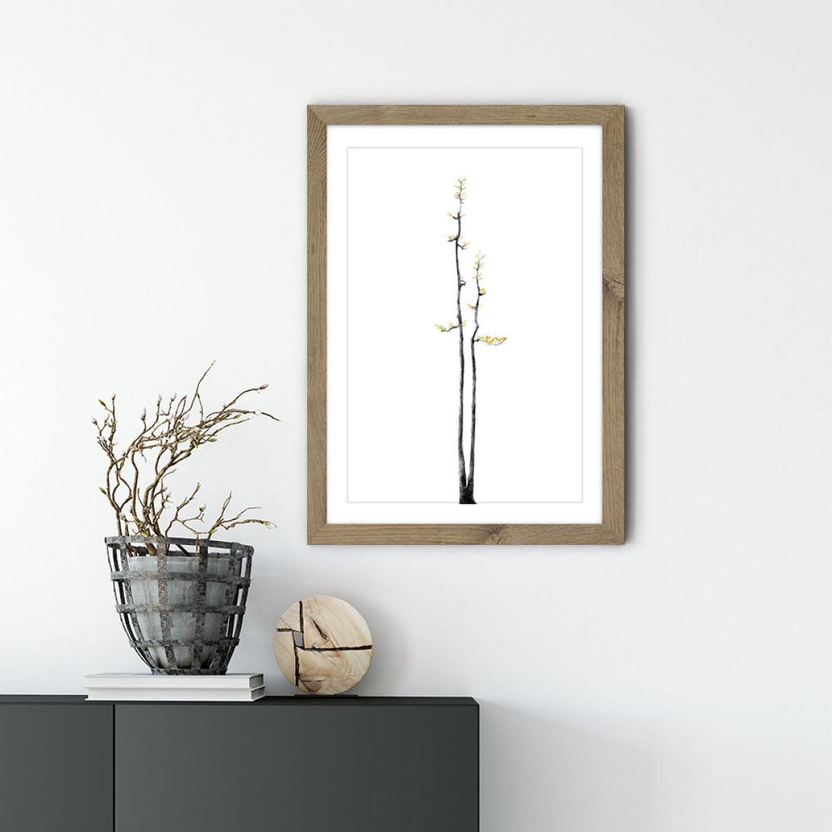Bonsai Tree 2 Art Print Oak Frame – image 2