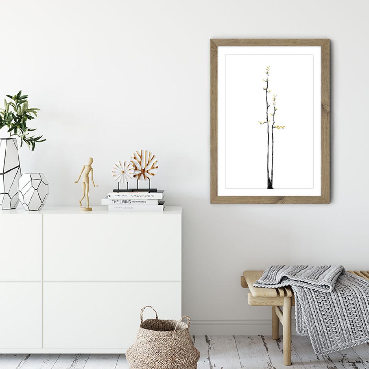 Bonsai Tree 2 Art Print Oak Frame – image 3