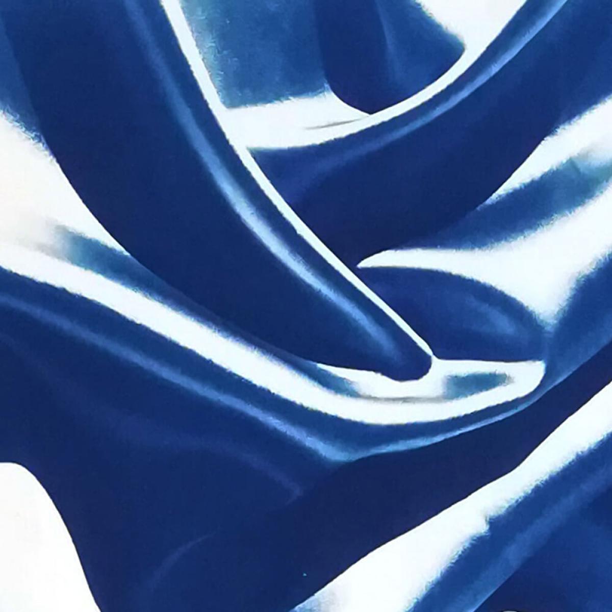Classic Blue Silk Movement No.4 Limited Edition Handmade Cyanotype Art Print – image 3
