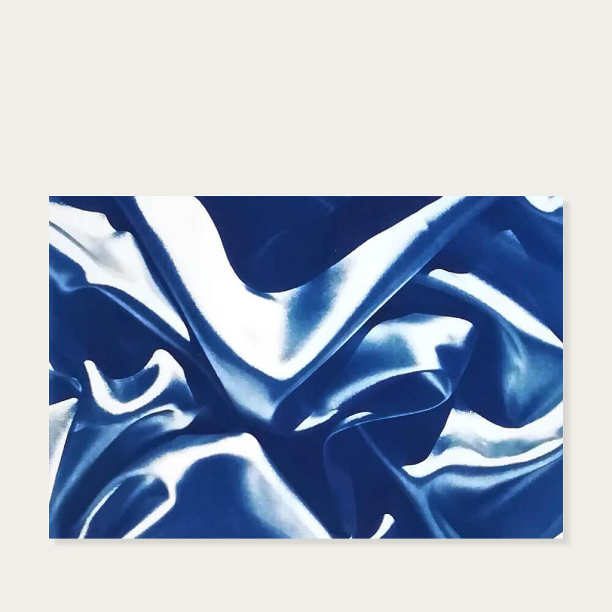 Classic Blue Silk Movement No.4 Limited Edition Handmade Cyanotype Art Print – image 9