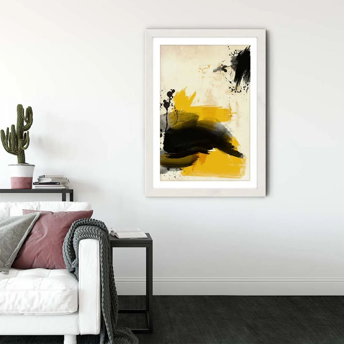 Schrieber Yellow No.3 Art Print White Frame – image 6
