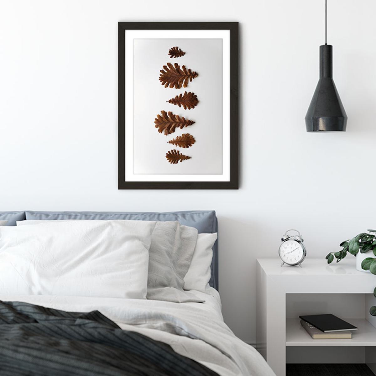 Shapes - Oak Leaf’s Art Print Black Frame – image 3