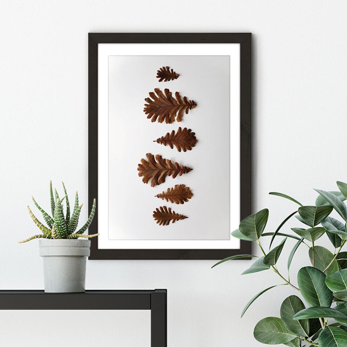 Shapes - Oak Leaf’s Art Print Black Frame – image 4