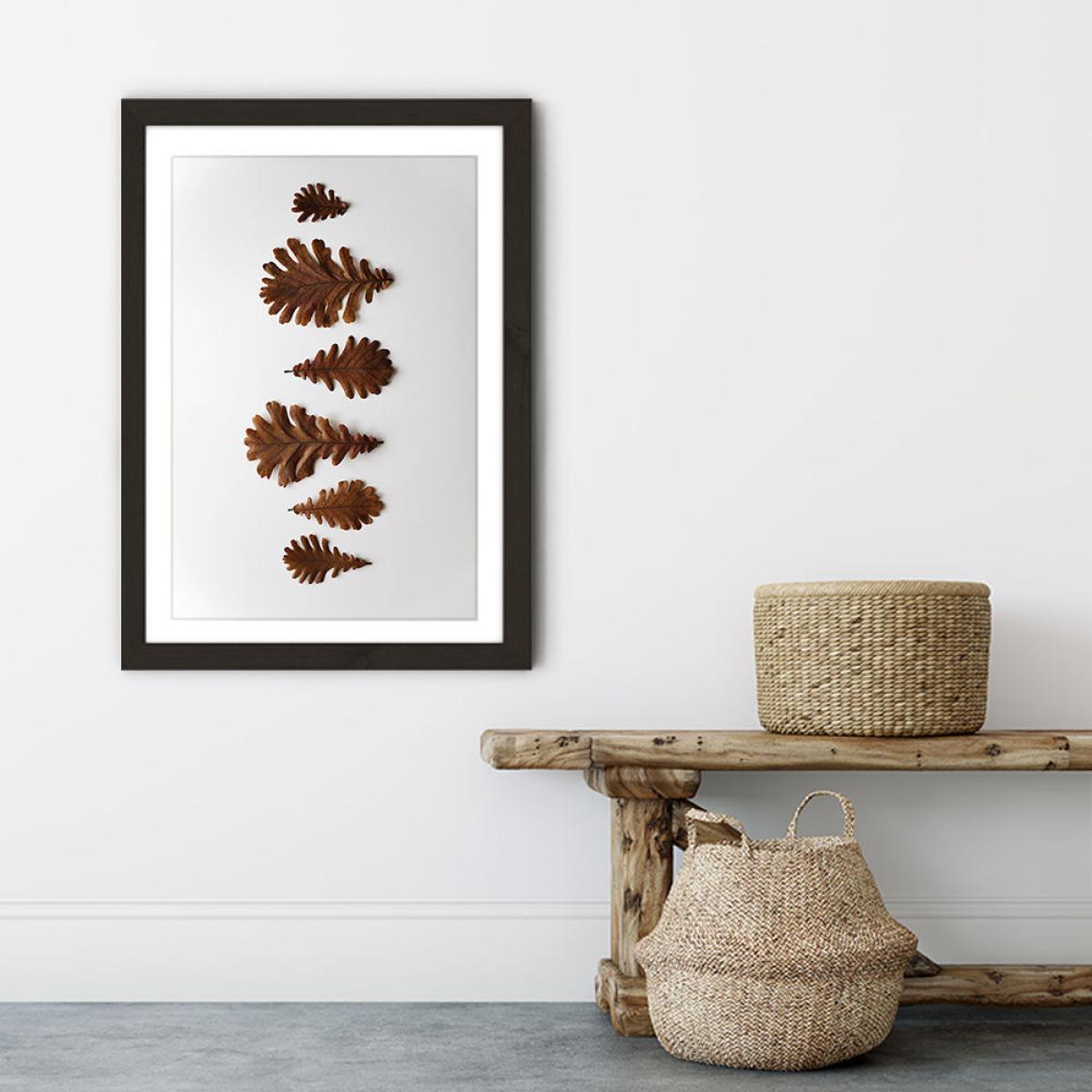 Shapes - Oak Leaf’s Art Print Black Frame – image 5