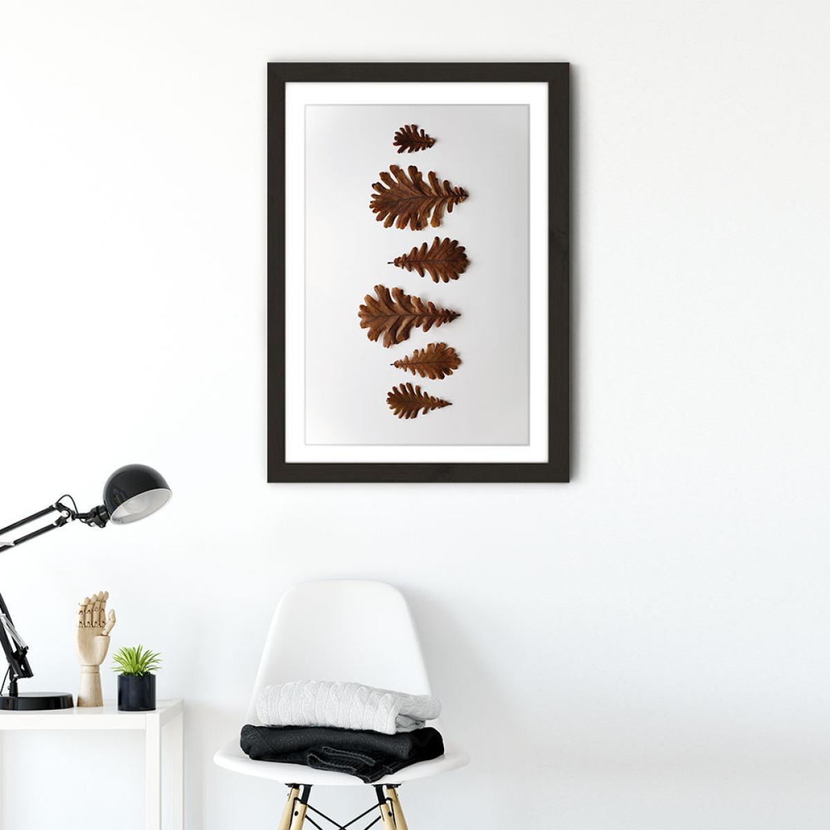 Shapes - Oak Leaf’s Art Print Black Frame – image 7