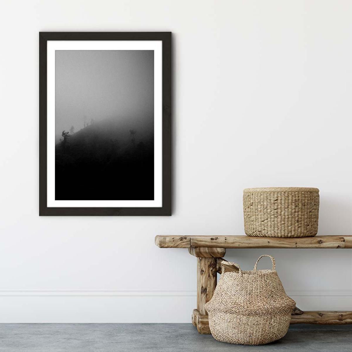 Myst Trees Art Print Black Frame – image 6