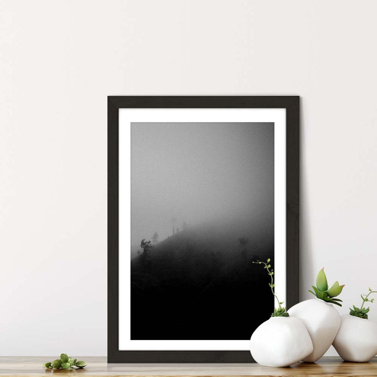 Myst Trees Art Print Black Frame – image 7