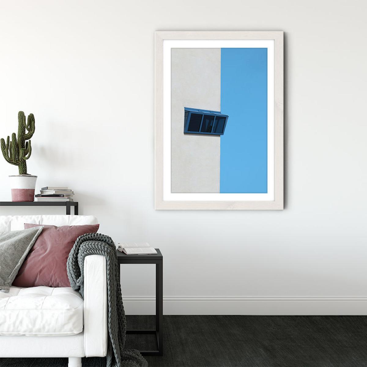 Radar Window Art Print White Frame – image 3