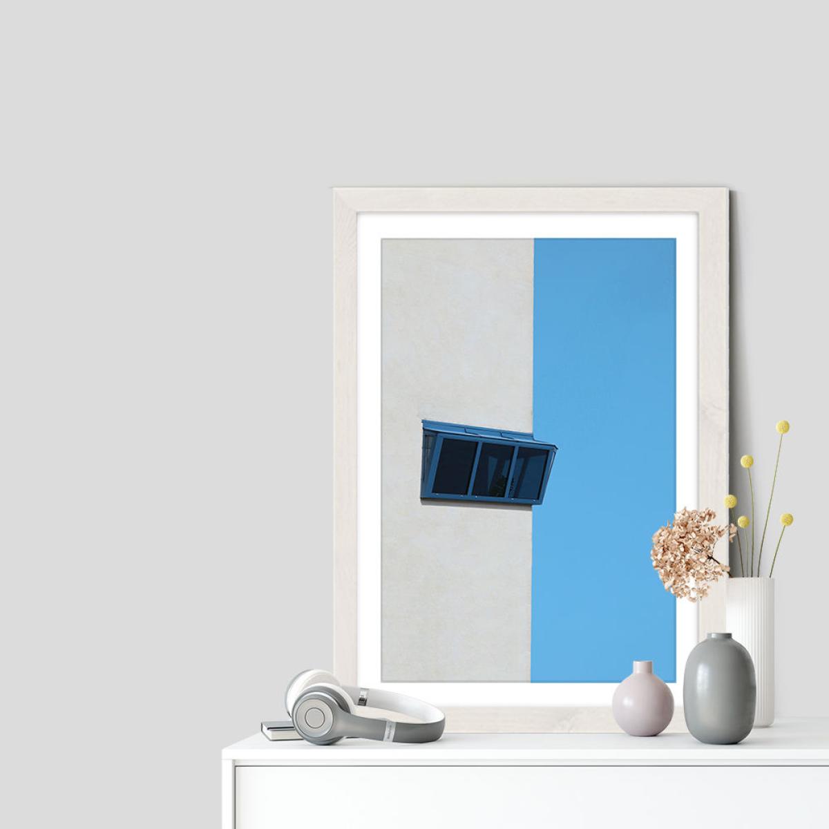 Radar Window Art Print White Frame – image 5