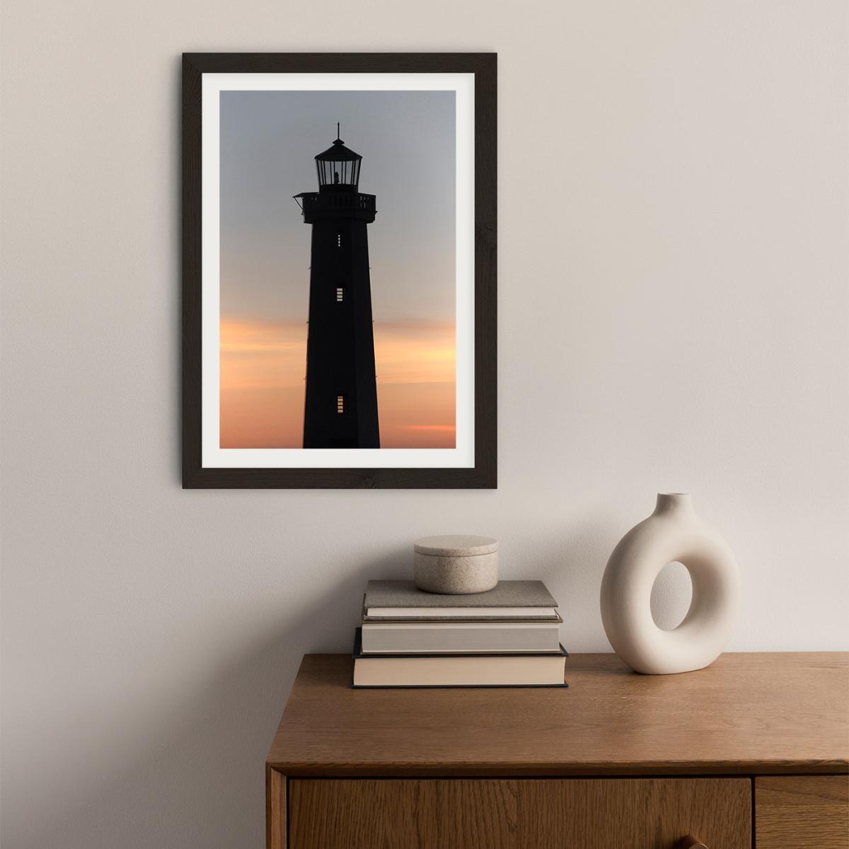 The Perfect Ocean View From The Lighthouse Art Print Black Frame – image 2