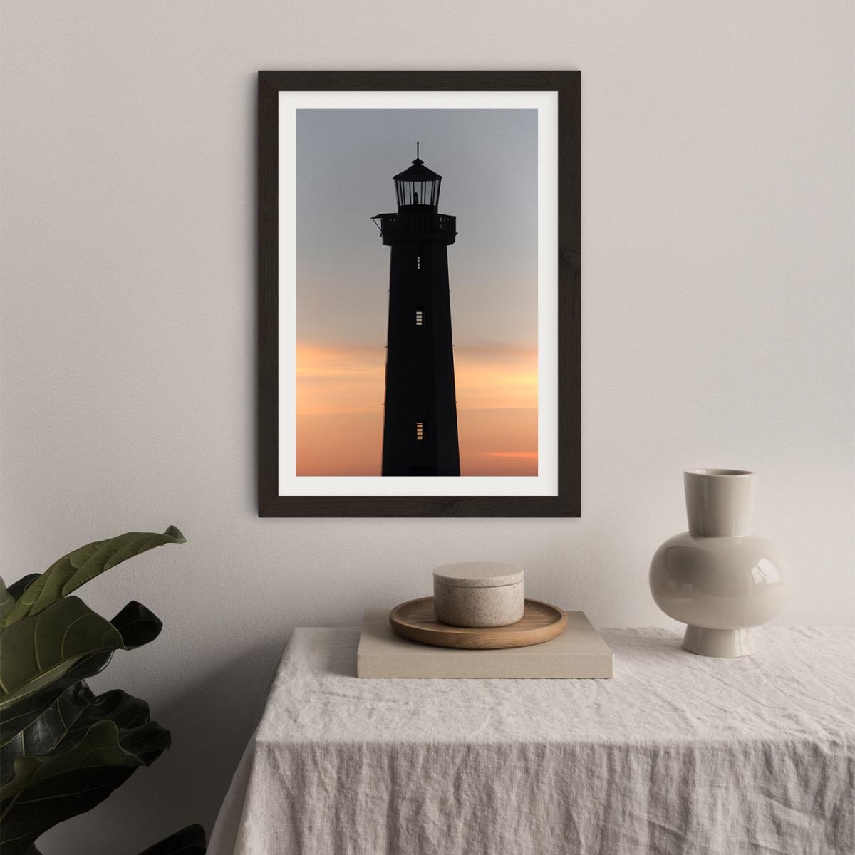 The Perfect Ocean View From The Lighthouse Art Print Black Frame – image 3