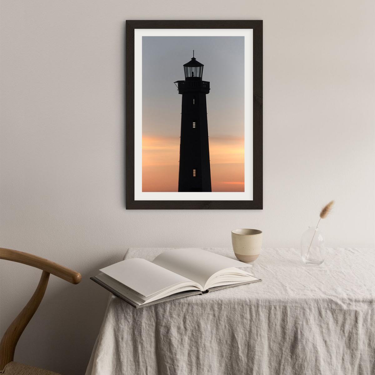 The Perfect Ocean View From The Lighthouse Art Print Black Frame – image 4