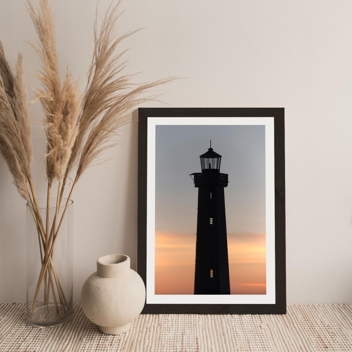 The Perfect Ocean View From The Lighthouse Art Print Black Frame – image 6