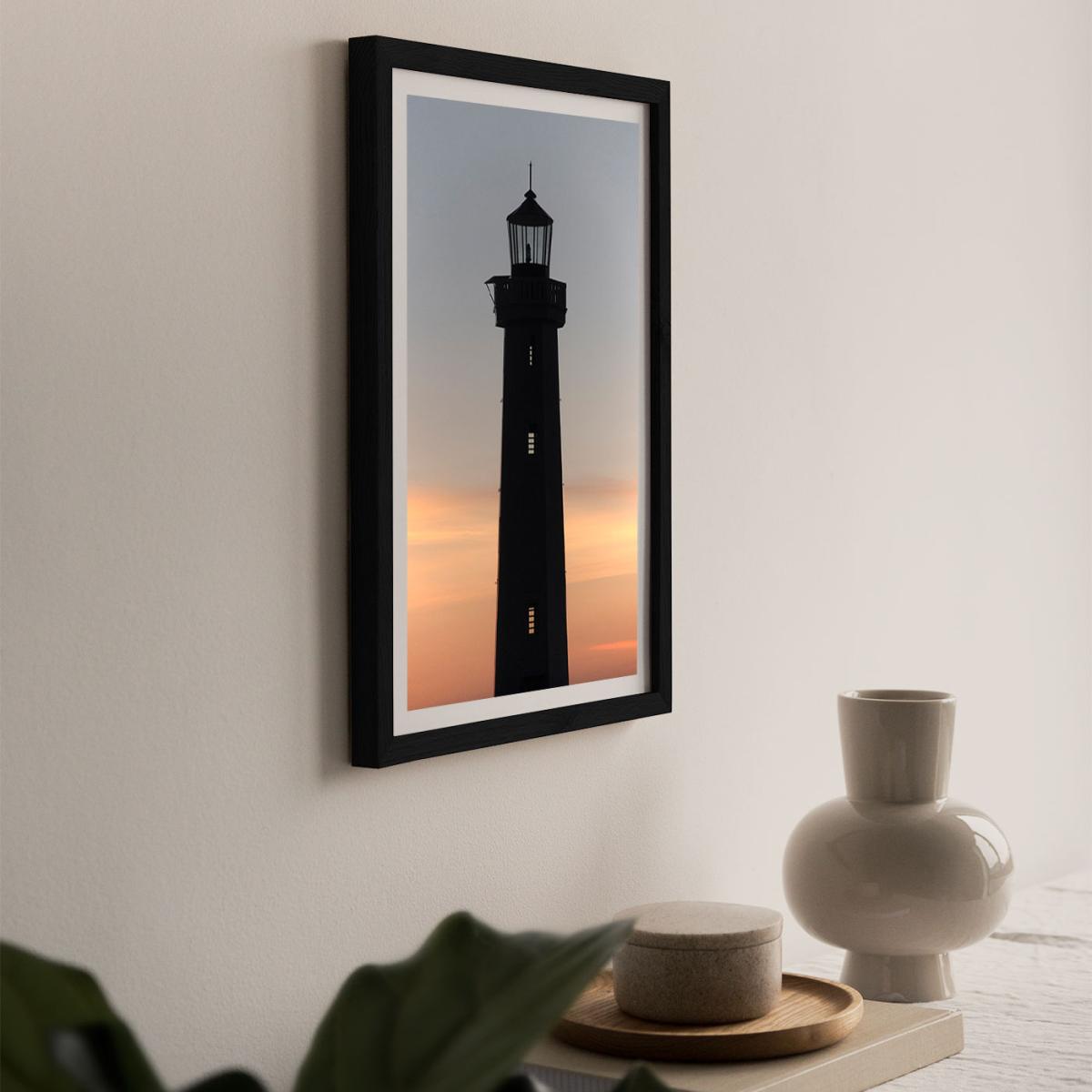 The Perfect Ocean View From The Lighthouse Art Print Black Frame – image 7