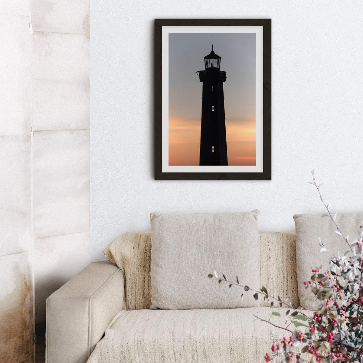 The Perfect Ocean View From The Lighthouse Art Print Black Frame – image 8