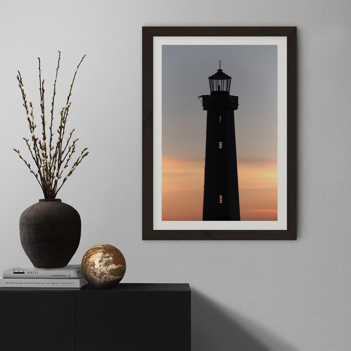 The Perfect Ocean View From The Lighthouse Art Print Black Frame – image 9