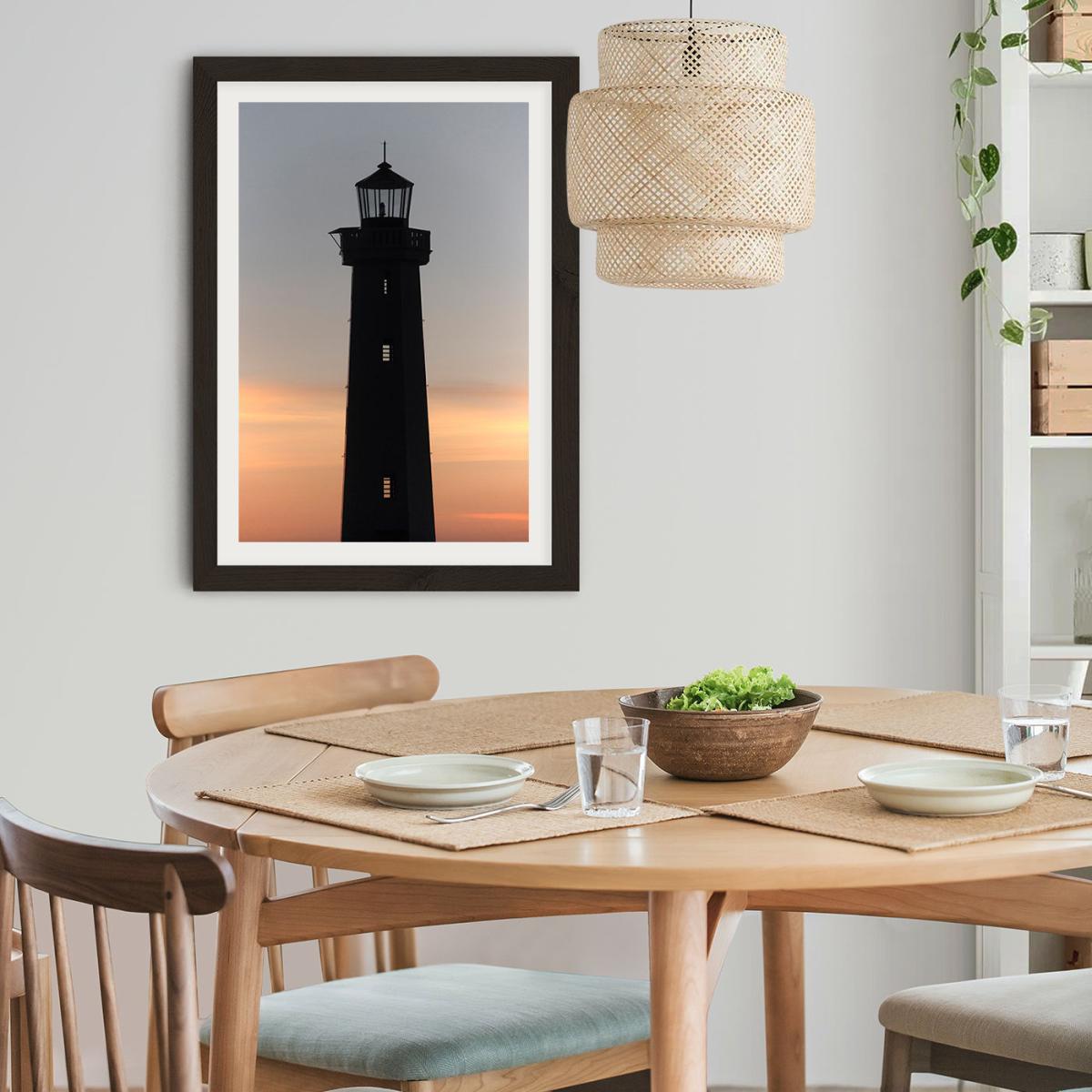 The Perfect Ocean View From The Lighthouse Art Print Black Frame – image 10